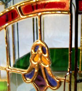 stained glass wardian case door